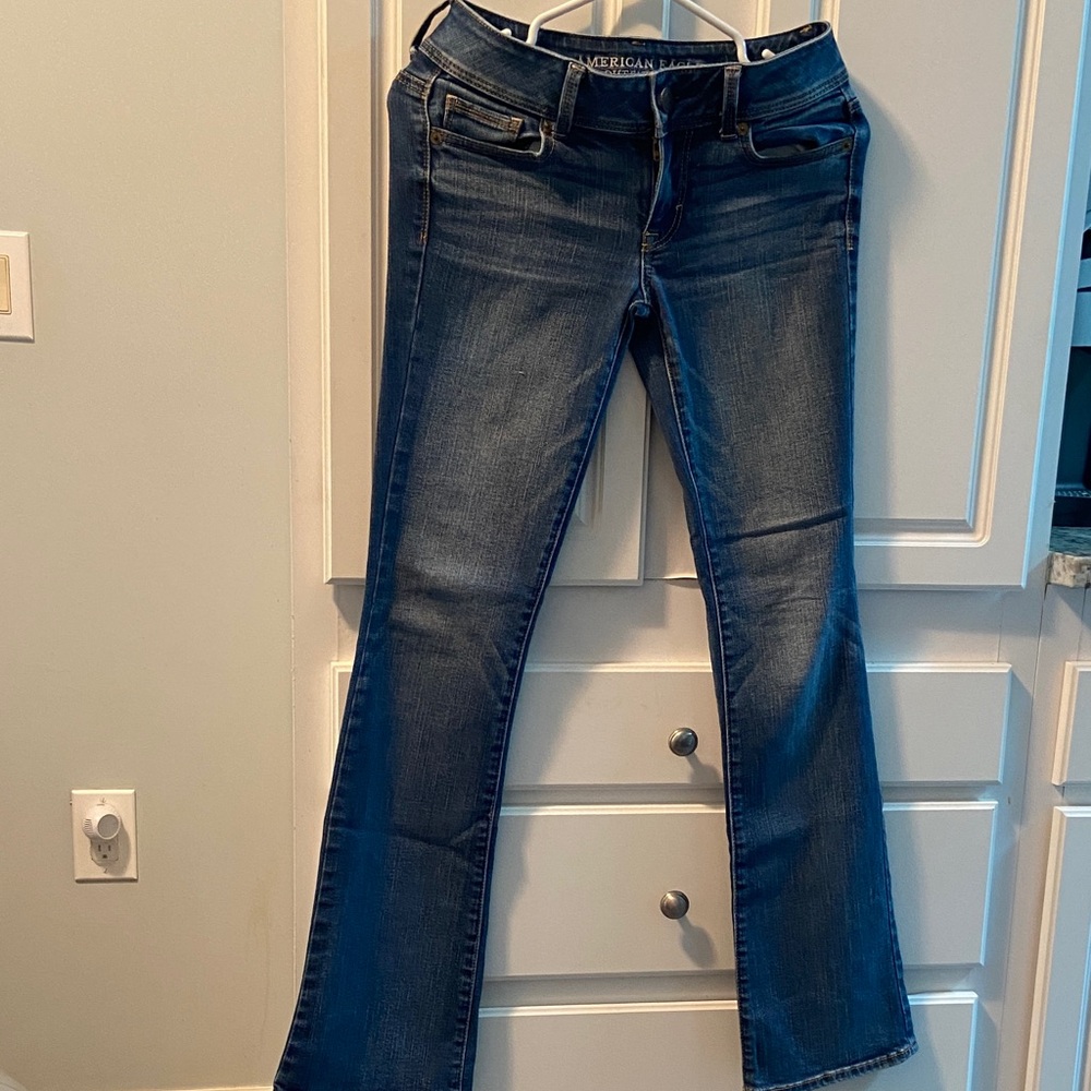 American Eagle Outfitters Dark Blue Flare Jeans